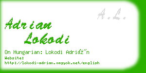 adrian lokodi business card